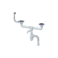 B730V qoşa sifon moyka üçün 1/2 ø40xø40/50 Unicorn B730V