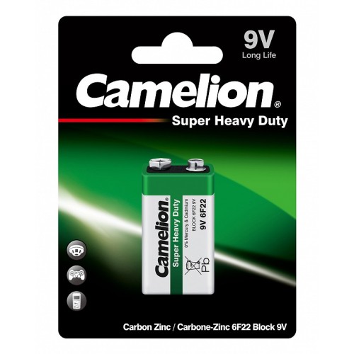 Batareya yaşıl 9V Camelion 6F22-BP1G