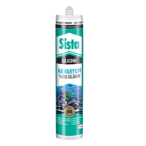 Akvarium silikonu 280ml şəffaf Sista Akvarium silikonu 280ml şəffaf Sista