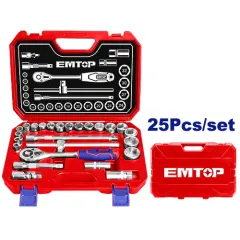 Trişotka açar dəsti 25 parça Emtop ESKT12251