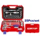 Trişotka açar dəsti 25 parça Emtop ESKT12251