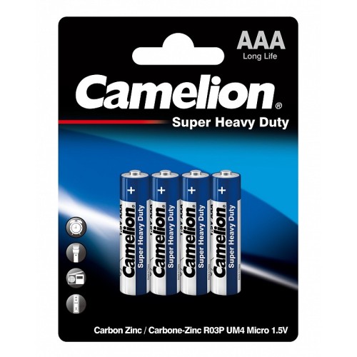 Batareya Blue AAA4 Camelion R03P-BP4B Batareya Blue AAA4 Camelion R03P-BP4B